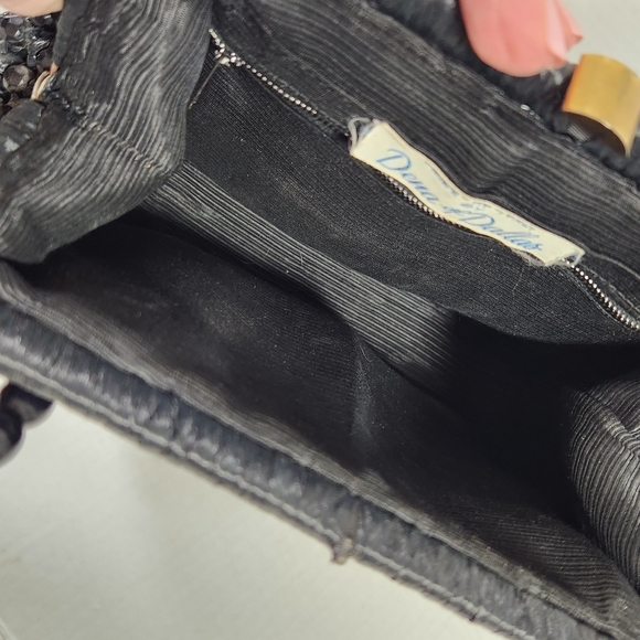 Dena of dallas vintage rafia straw beaded structured purse bag evc - Picture 7 of 16